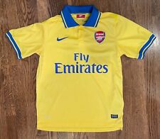 2013-2014 Arsenal FC Nike Mesut Özil Mangas Cortas Camiseta Dorada Kit, usado segunda mano  Embacar hacia Mexico