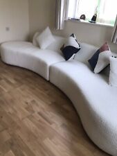 curved 4 seater sofa for sale  BRAINTREE