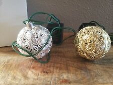 Vintage Electronic Chirping Bird Christmas Ball Ornaments gold silver  for sale  Clarkston
