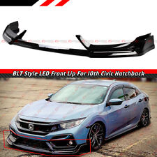 Usado, PARA 17-21 HONDA CIVIC Si & HATCHBACK BLZ ESTILO BRILHO PRETO LED PARA-CHOQUE DIANTEIRO LÁBIO  comprar usado  Enviando para Brazil