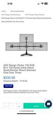 quad desk monitor stand mount for sale  Georgetown