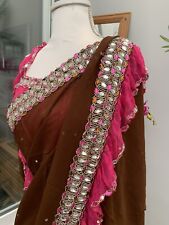 Designer bollywood sari for sale  ANDOVER