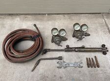 VINTAGE CRAFTSMAN OXYGEN / ACETYLENE GAUGES WITH CUTTING TORCH & TIPS UNTESTED for sale  Shipping to South Africa
