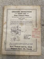 Operating instructions parts for sale  Marine City