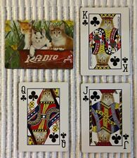 4  Playing Cards ~Amy Rosenberg Cats/Radio Flyer Wagon ~Court Cards/Ace of Clubs for sale  Shipping to South Africa