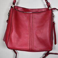 Bolsa Hobo Montana West feminina tiracolo bolsa de couro vermelha claret comprar usado  Enviando para Brazil