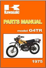 Manual De Peças Kawasaki G4TR G4TR-E G4TRE 1975 substituição de peças de reposição Lista De Catálogo, usado comprar usado  Enviando para Brazil