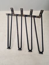 Used, 4×Hairpin Legs Set For Furniture Desk Table Chair Bench 16" Metal Steel DIY Part for sale  Shipping to South Africa