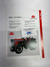 Hoja de especificaciones folleto para tractor Massey Ferguson 374S - 2/4 segunda mano  Embacar hacia Argentina
