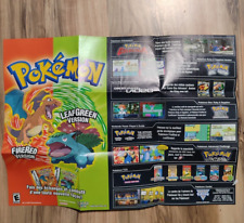 Pôster Pokemon Firered Leafgreen GBA Insert (T-AGB-BPRE/BPGE-USA-1) comprar usado  Enviando para Brazil