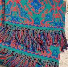 ENORME 1960s colcha de lã pura colcha dupla face cobertor crochê vintage comprar usado  Enviando para Brazil