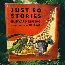 Livro infantil Just So Stories 1952 Rudyard Kipling muito bom mais animais vintage comprar usado  Enviando para Brazil