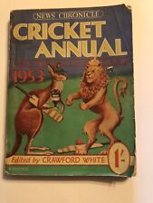 Cricket annual 1953 for sale  HUDDERSFIELD