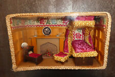 Vintage Doll's House Room Box Scene In Wooden Display Box (Lot 1) for sale  Shipping to South Africa