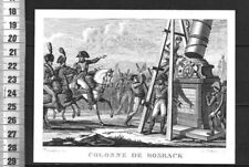 G241 / GRAVURE 1817 /  COLONNE DE ROSBACK segunda mano  Embacar hacia Argentina