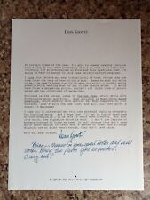 Dean Koontz Novelist "Watchers" "Phantom" Hand Signed Letter AFTAL #216 COA for sale  Shipping to South Africa