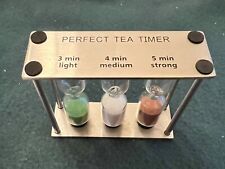 Temporizador de té perfecto tres en uno 3-4-5 minutos temporizador de reloj de arena - excelente estado segunda mano  Embacar hacia Argentina