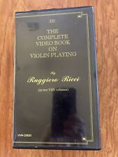 🎄Violino tocando VHS por Ruggiero Ricci London '85, Roma'88 comprar usado  Enviando para Brazil