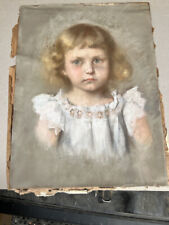 Kreidezeichnung kinder portrai gebraucht kaufen  Nürnberg