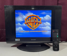 TV LCD 15" Sharp 4:3 quadrada 480p com controle remoto (funcionando 100%) S-VIDEO RCA EDTV comprar usado  Enviando para Brazil