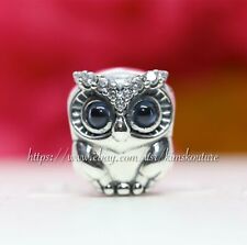 Used, Authentic Sparkling Owl Pandora Silver Charm 798397NBCB for sale  Shipping to South Africa