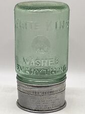 Dispensador de sabonete de vidro verde rei branco original vintage lava tudo antigo comprar usado  Enviando para Brazil