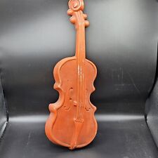 Violino vintage real metal fundido decoração de parede 18" laranja corda baixo violoncelo comprar usado  Enviando para Brazil