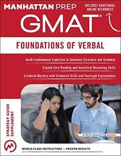 Gmat foundations verbal for sale  Boston