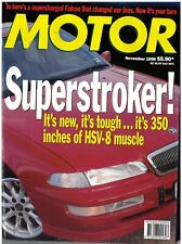 Revista MOTOR novembro 1996 HSV Grange Ford Falcon XR8 AJ-6 Jaguar XK8 Ibiza, usado comprar usado  Enviando para Brazil