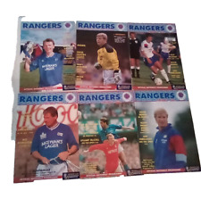 Rangers football programmes for sale  DUMFRIES