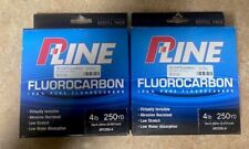 P-Line Clear Fluorocarbon 4lb 250 Yds Bass & Trout Fishing Line ( 2pk ) for sale  Shipping to South Africa