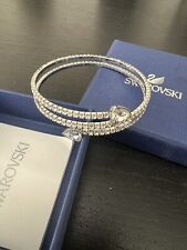 Swarovski Twisty Bangle Crystal Wrap Fits All Sizes Gift Wedding Engagement for sale  Shipping to South Africa