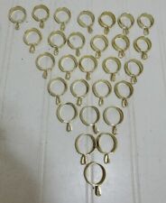 Lote de 28 anéis de fixação vintage com acabamento em latão para vara de cortina de café comprar usado  Enviando para Brazil