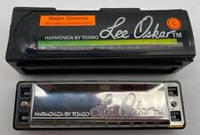 HARMONICA - LEE OASKAR 1st A - 2nd E Tombo Mouth Organ Made In Japan Silver for sale  Shipping to South Africa