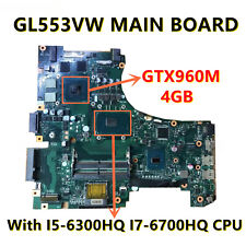 Placa-mãe com GPU I5-6300HQ CPU GTX960M 4GB para ASUS GL553 GL553VW FX53VD comprar usado  Enviando para Brazil