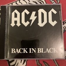 AC/DC Back In Black CD ATLANTIC hard rock 16018-2 prensa temprana SIN UPC segunda mano  Embacar hacia Argentina