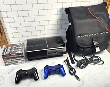 Sony PlayStation 3 PS3 CECHL01 Game Console Bundle 2 Controllers, Bag & Games for sale  Shipping to South Africa