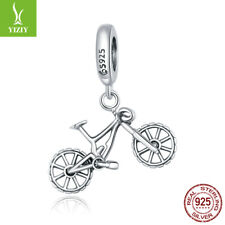 Moda Mujeres Auténticas Plata Esterlina S925 Bicicleta de Montaña Dijes Calce Pulseras, usado segunda mano  Embacar hacia Argentina