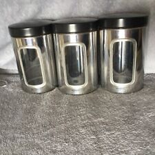 Canisters barbantia stainless for sale  MARKET HARBOROUGH