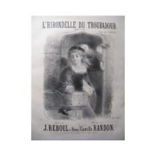 Piano Randon Camille L'Swallow Of Troubadour Singer ca1850, usado comprar usado  Enviando para Brazil