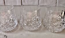 Three Waterford Roly Poly Old Fashioned Lismore Tumblers Mint Condition Ireland for sale  Shipping to South Africa