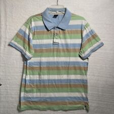 Decoded Polo Shirt Mens Large Multicolor Stripe Short Sleeve Pullover Collar for sale  Shipping to South Africa