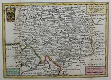 Tarjeta de grabado en cobre Renania de Baden a Bingen centro de gusanos alrededor de 1750 sf, usado segunda mano  Embacar hacia Argentina