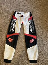 Usado, Pantalones Fox 360 para hombre talla 32"" rojos equipo de carreras Honda Red Riders motocross bicicleta de tierra segunda mano  Embacar hacia Argentina