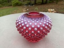 hobnail cranberry lamp for sale  Glade Hill