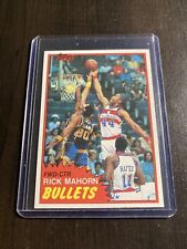 Chiclete Rick Mahorn TOPPS BULLETS NBA CARD TOPPS 1981 T8-98 comprar usado  Enviando para Brazil