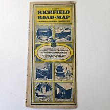 Original 1932 Richfield Gas Road Map CA OR WA Califórnia Oregon Washington NR comprar usado  Enviando para Brazil