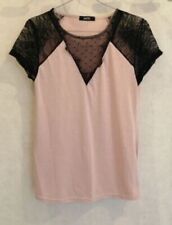 Shirt rose dentelle d'occasion  Bourg-de-Thizy