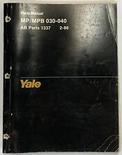 Yale parts manual for sale  Livingston