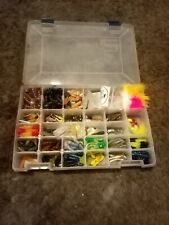 Fishing Tackle Box With Pieces, used for sale  Shipping to South Africa